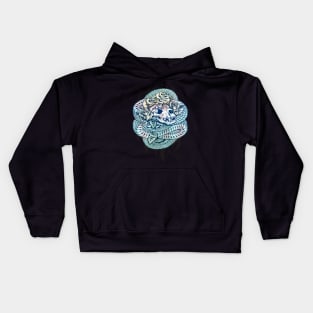 Snake Skull Rose Tattoo Kids Hoodie